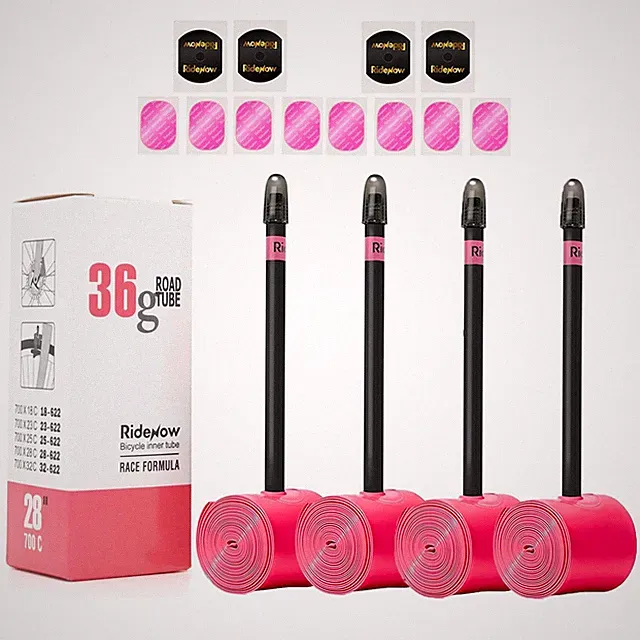 4 Pack Ridenow TPU Inner Tubes Ultra-Light 700 x 18-32c/32-47c with 45mm/65mm...