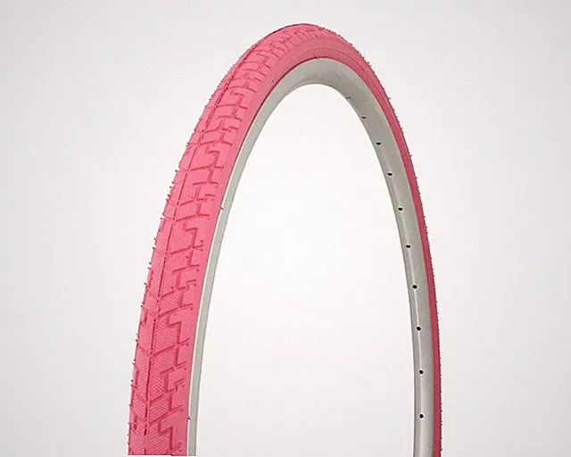 700 x 35c Pink Bicycle Tire Durable Wire Bead Urban Commuter City Bike Tire.