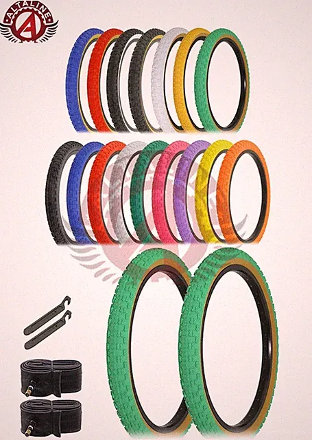 ALTALINE Performance BMX BICYCLE 20" x 2.125" DURABLE COMP III TIRES 6PC SET.