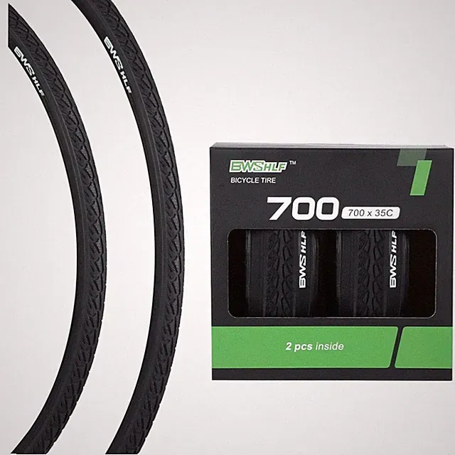 Black Cycling Tire Replacement Set - 700x35c, 2 Pack