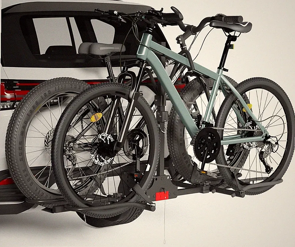 Hitch Bike Rack 2 Bike E-Bike Carrier Fat Tire Folding 2'' Receiver Tilt 200lb