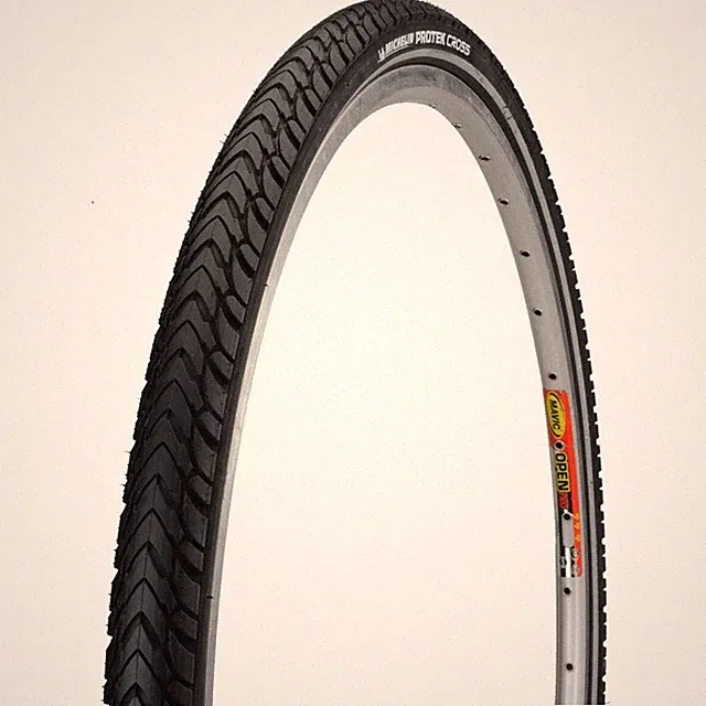 Michelin Protek Cross Tire 700x35c Black/Reflect Steel E-Bike City Hybrid Tour