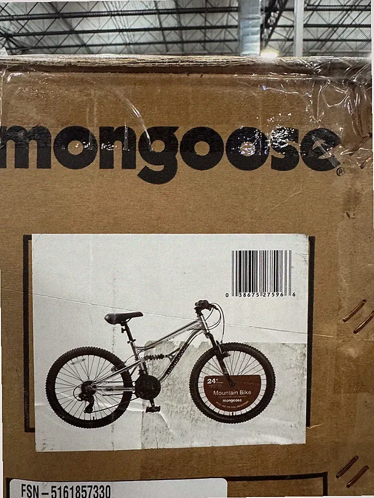 MONGOOSE 24" LIMESTONE SILVER MOUNTAIN BIKE 21 SPEED - SILVER