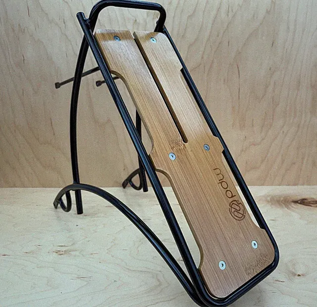 Portland Design Works PDW Loading Dock Aluminum Rear Bicycle Rack Bamboo Deck 35