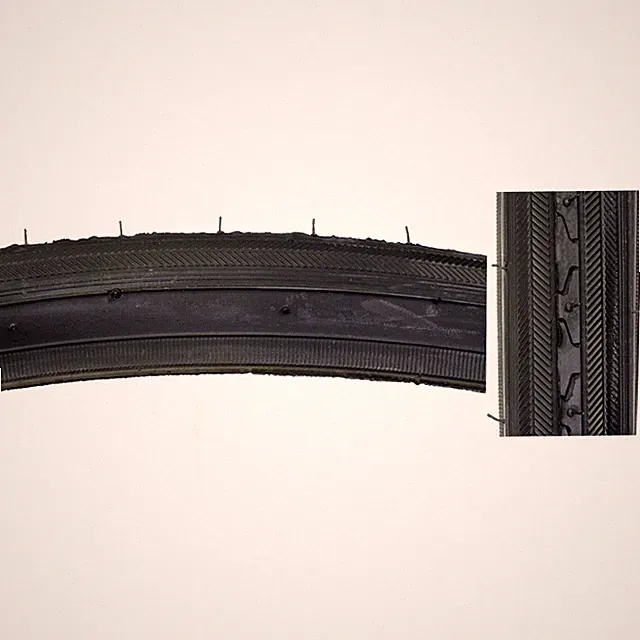 Sunlite Bicycle K35 Road Tire 27x1-1/4" Black Wire Clincher 630-ISO 27" Bike